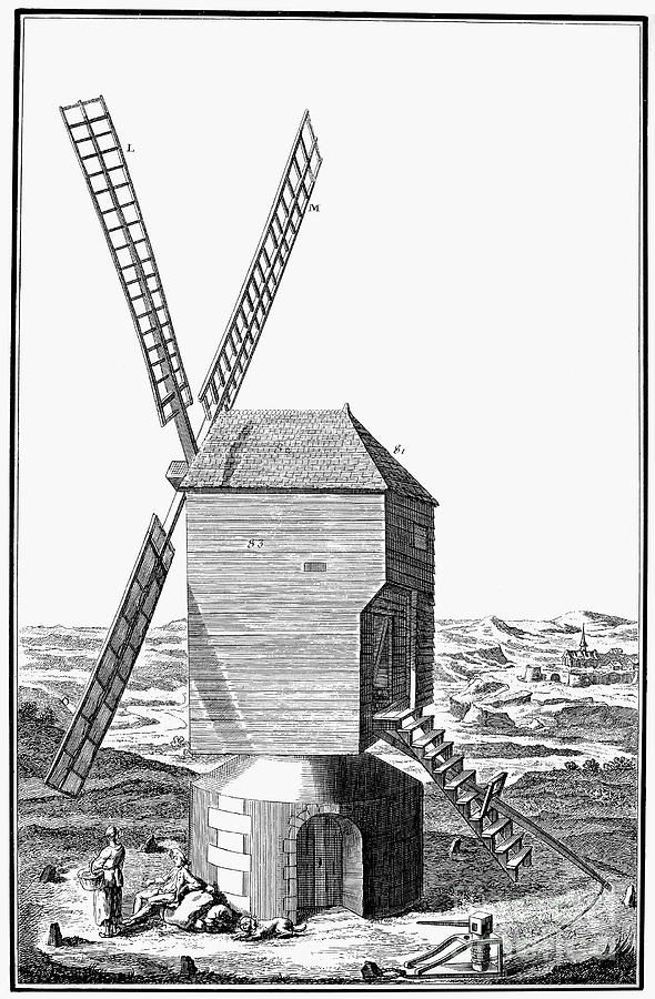 WINDMILL, 18th CENTURY Photograph by Granger