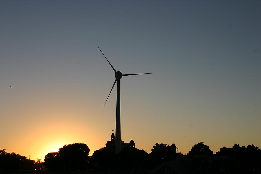 Windmill At Sunset Photograph by Kim French