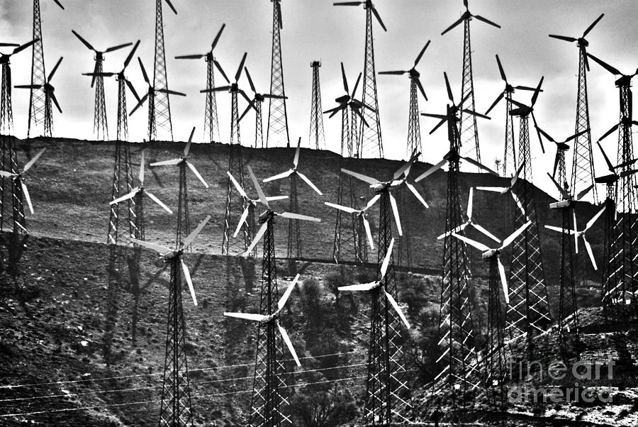 Windmills by Tehachapi  Photograph by Susanne Van Hulst