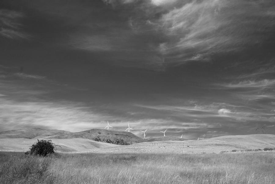 Windmills in the Distant Hills Photograph by Kathleen Grace