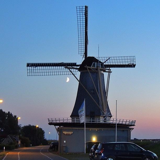 Windmills Photograph - Windmills Of Holland At by Etienne Kramer
