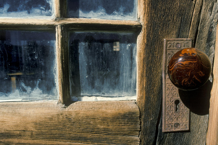 Window and Door Knob Photograph by Joe  Palermo