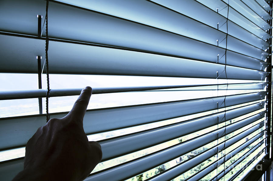 Curtain Photograph - Window blinds by Mats Silvan