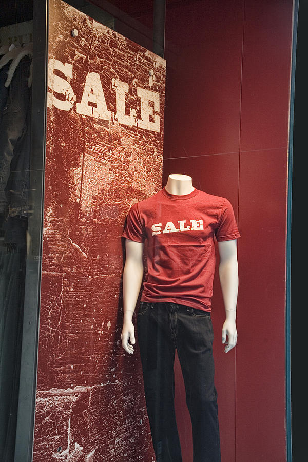 Window Display Sale With Mannequins No.0129 Photograph