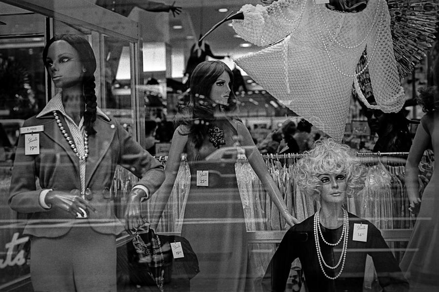 Window Display with Mannequins in Chicago No.1973.2 Photograph by Randall Nyhof