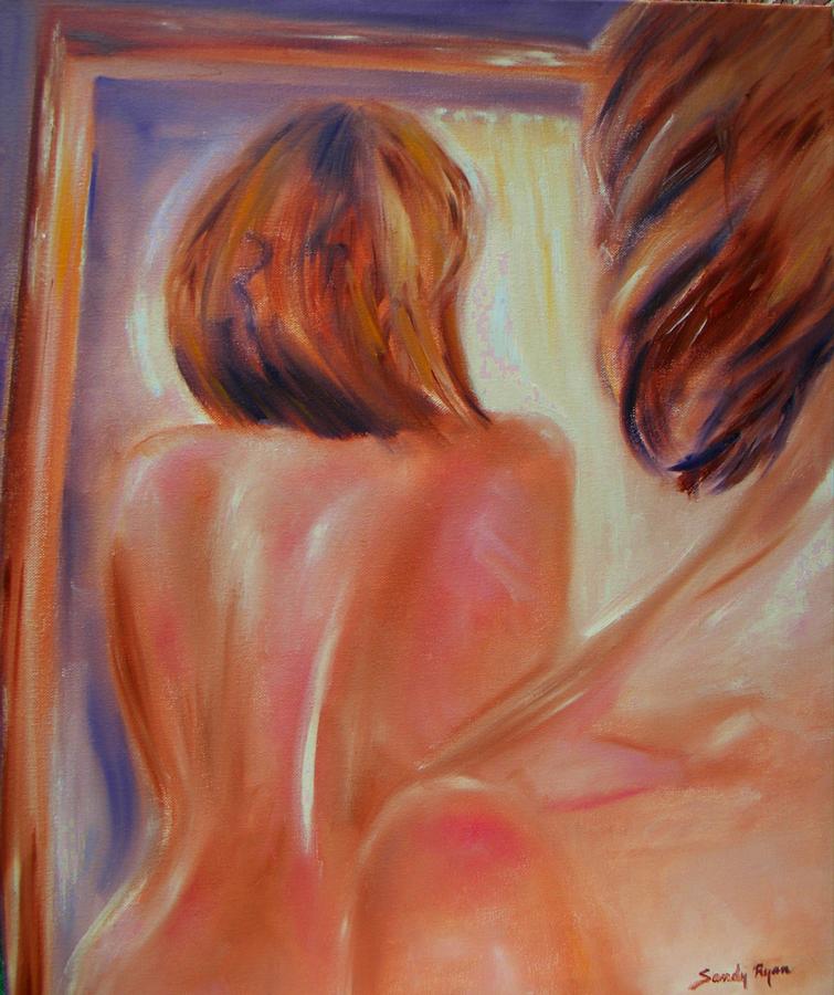 Nude Painting - Window Dressing by Sandy Ryan