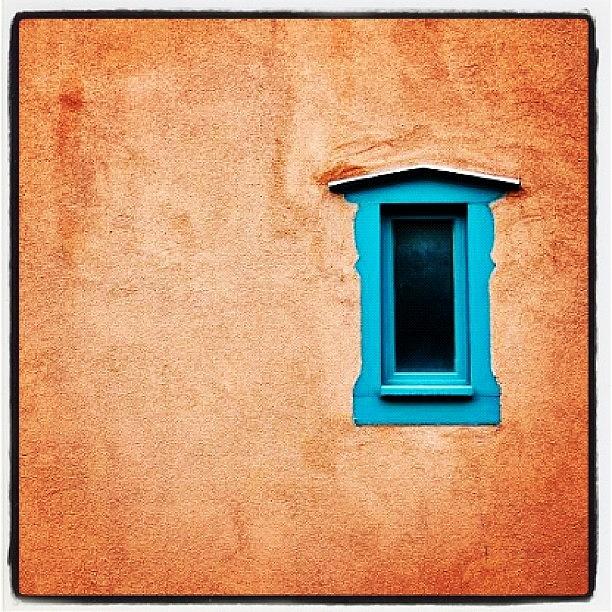 Turquoise Photograph - #window Onto #santafe #turquoise by Rachel Boyer 