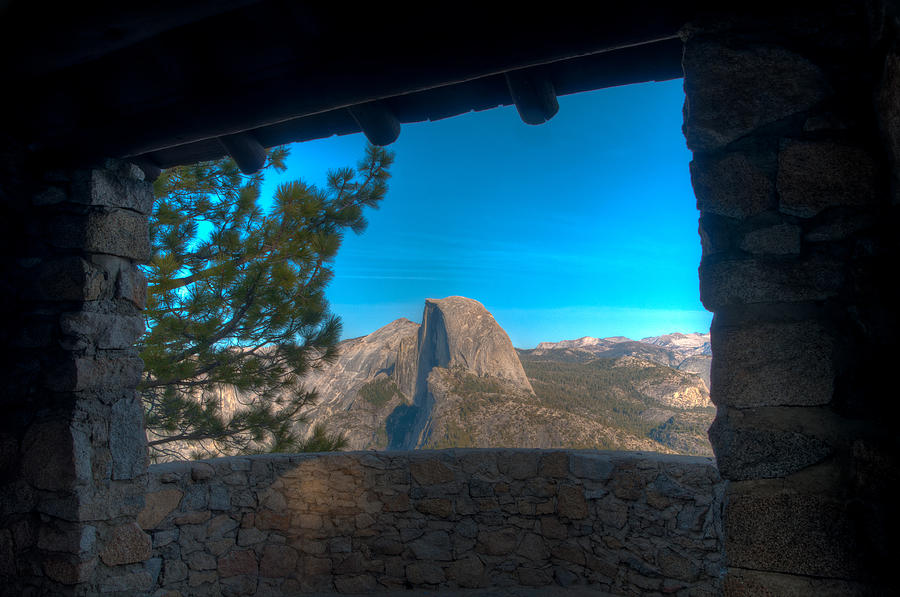 Window View Half Dome Photograph by Connie Cooper-Edwards