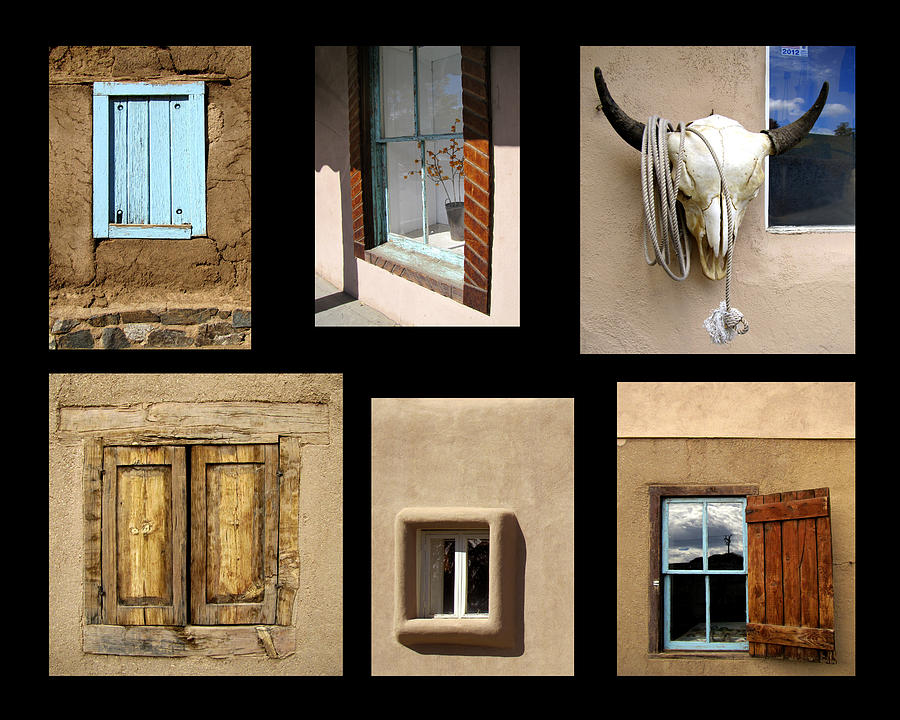 Windows of Taos Photograph by Ann Powell