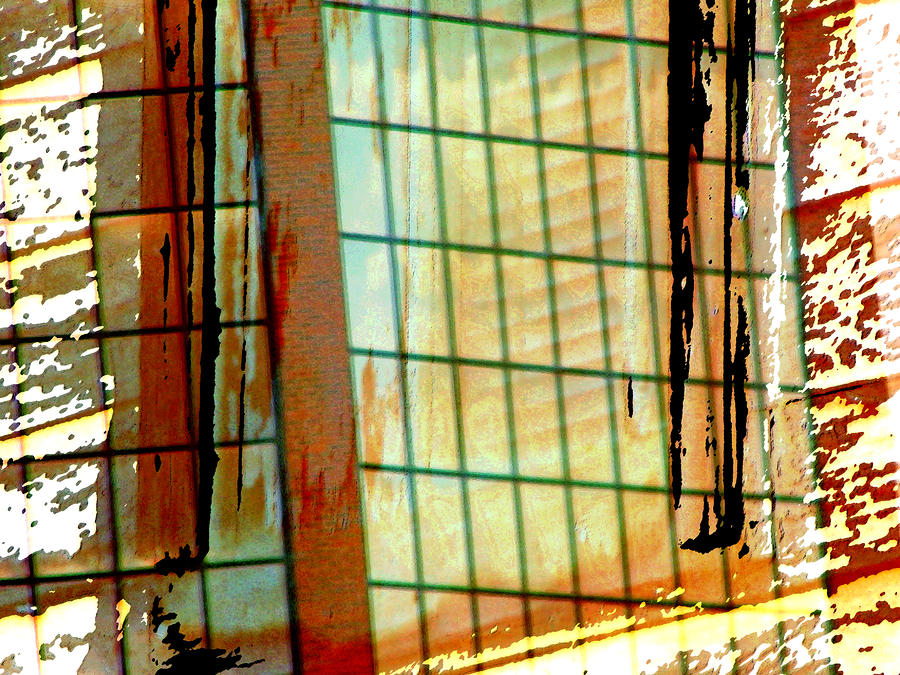 Abstract Photograph - Windows Old and New by Lenore Senior