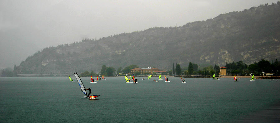 Windsurfing at Cannes Photograph by Emanuel Tanjala