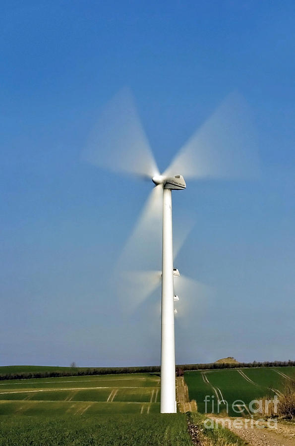 Windturbine Photograph by Jorgen Norgaard