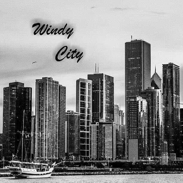 Skyscraper Photograph - Windy City 2  by San Gill