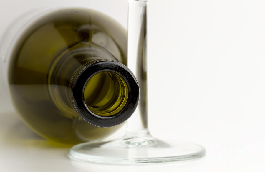 Wine Photograph - Wine bottle by Blink Images