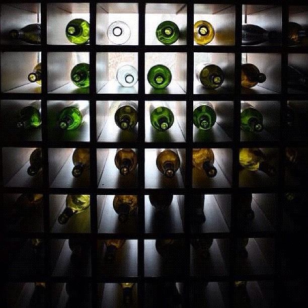 Bottle Photograph - #wine #bottles #glass #cellar #winerack by T C