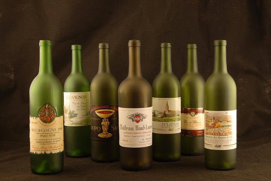 Wine labels French Photograph by David Campione