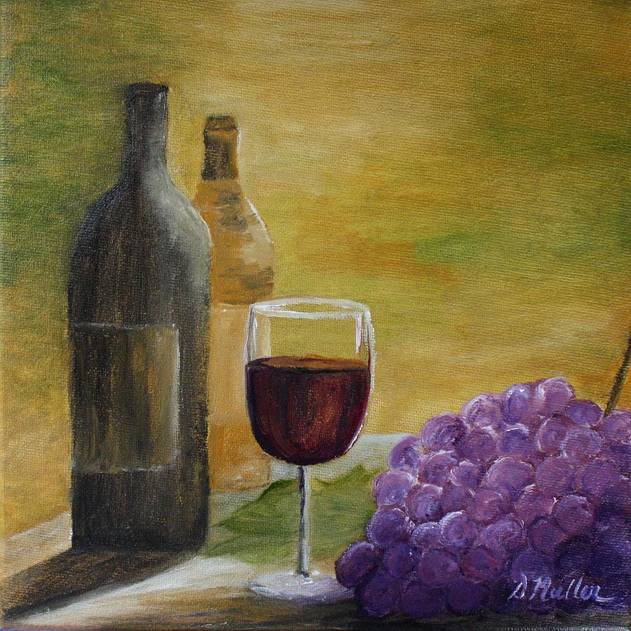 Wine Tasting Painting by Donna Muller