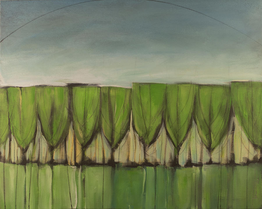 Wineglass Trees After The Rain Painting by Tim Nyberg