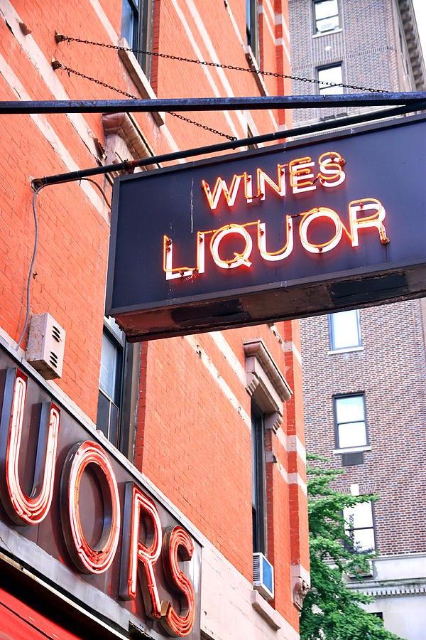 Wines and Spirits Sign Photograph by Valentino Visentini