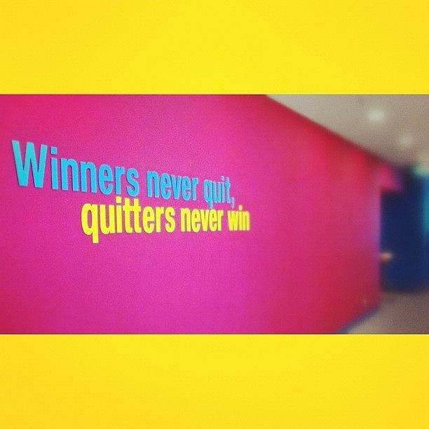 Instagram Photograph - Winners Never Quit, Quiters Never Win by Dicky Sutanto