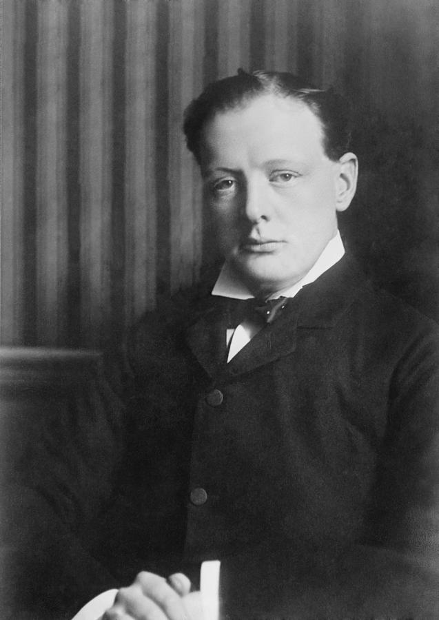 Winston Churchill 1874-1965, As A Young Photograph by Everett