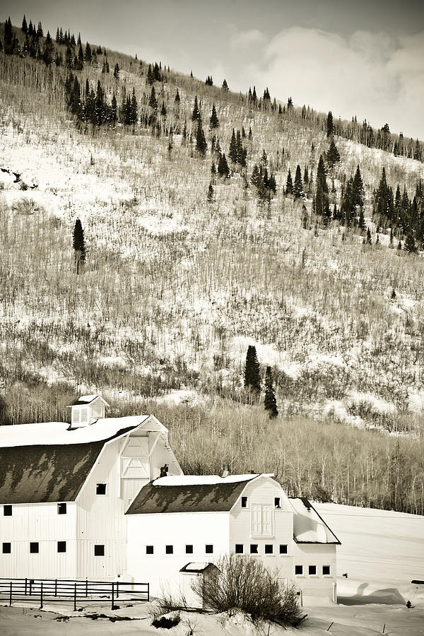 Winter Photograph - Winter Barn 5 by Marilyn Hunt
