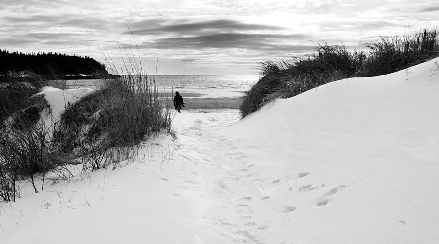 Winter Beach Photograph by Jeff Galbraith