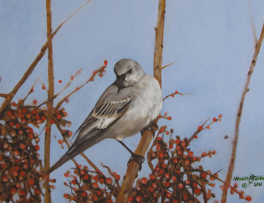 Winter Bird Painting by Howard Stroman
