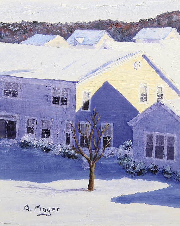 Winter Blanket Painting by Alan Mager