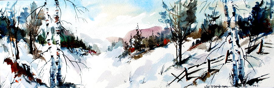 Winter Blanket Mulmur Painting by Wilfred McOstrich