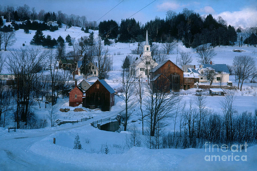 Winter Photograph - Winter Countryside by Photo Researchers