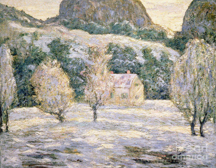 Winter by Ernest Lawson Painting by Ernest Lawson