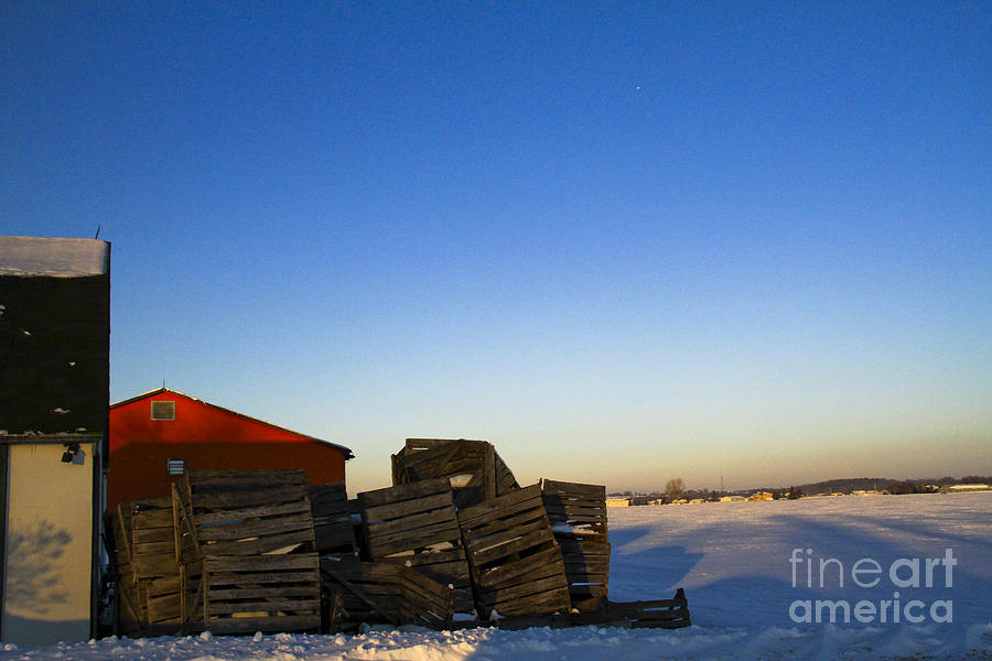 Winter farm Photograph by Carlos Ferguson
