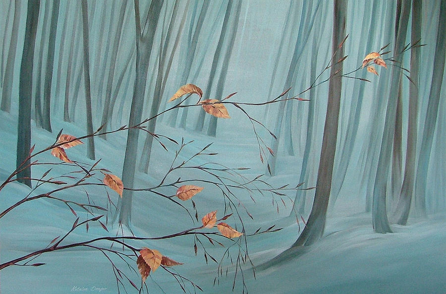 Winter Forest Painting by Natasha Denger