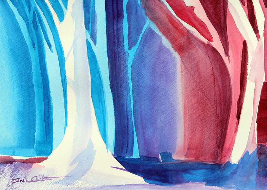 Winter Landscape Painting - Winter Hike. by Josh Chilton Winter Landscape Painting - Winter Hike. by Josh Chilton