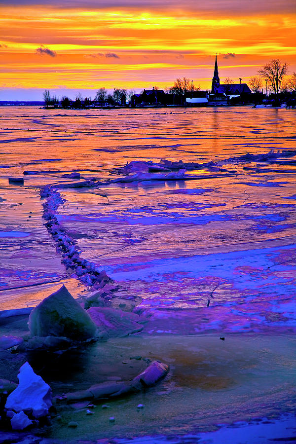 Winter Ice Photograph by Burney Lieberman