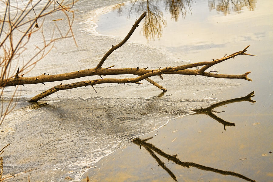 Winter Lake Abstract Photograph by James BO Insogna