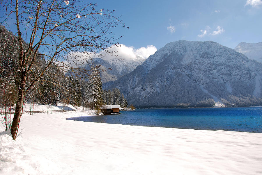 Winter lake Photograph by Anthony Citro