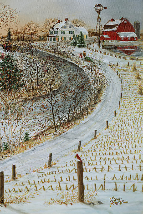 Winter Memories 4 of 4 Painting by Doug Kreuger