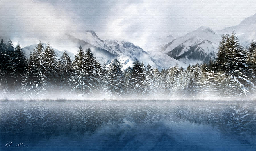 Winter Mist Digital Art by Svetlana Sewell