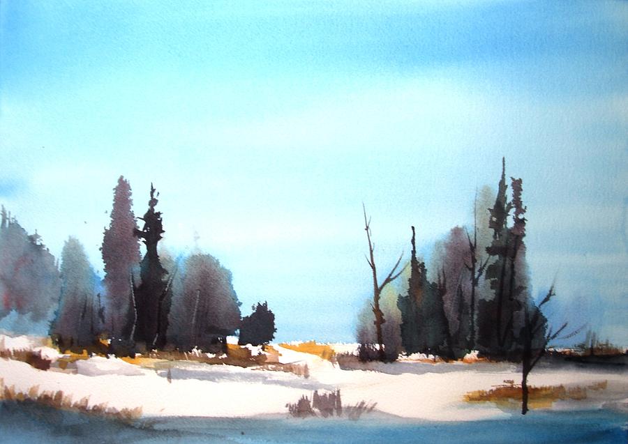 Winter Morning Painting by Larry Hamilton - Fine Art America