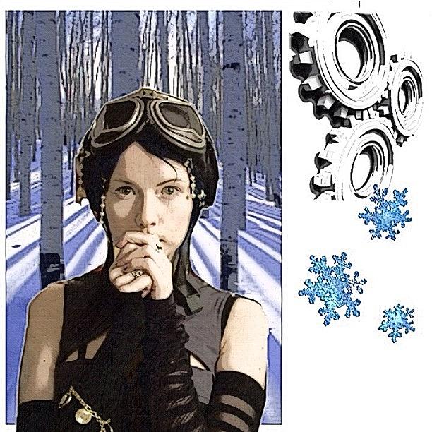 Collage Photograph - Winter Of Steampunk....
#art #artist by Popdada Ken Williams