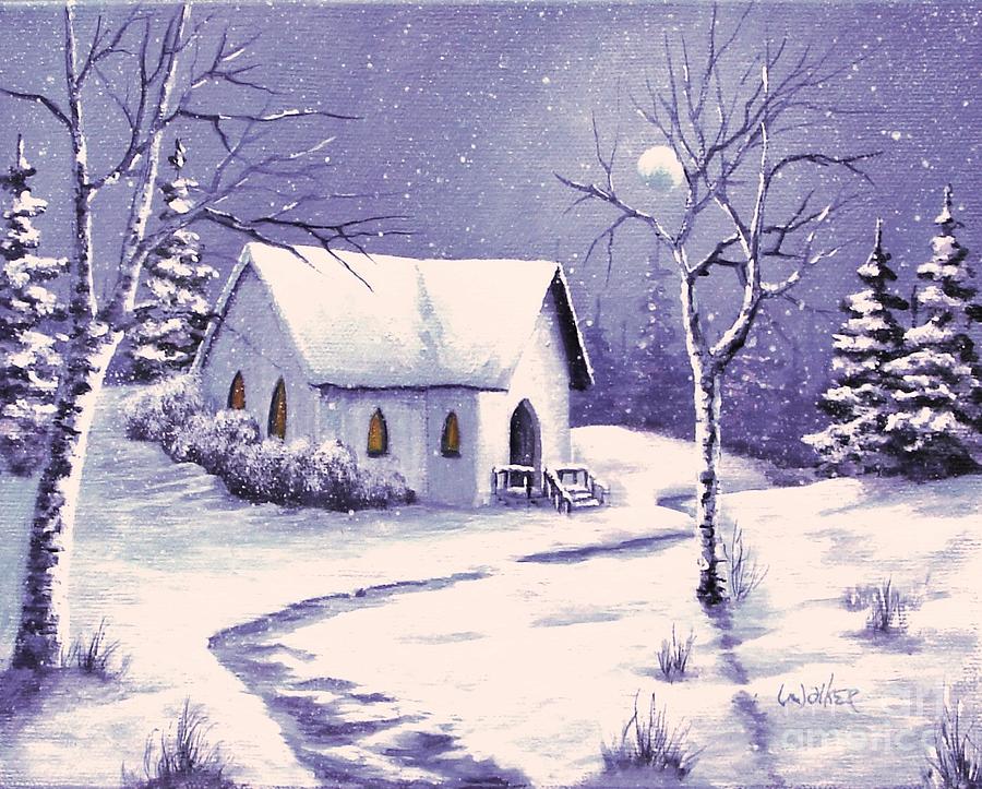 Winter Peace Painting by Jerry Walker