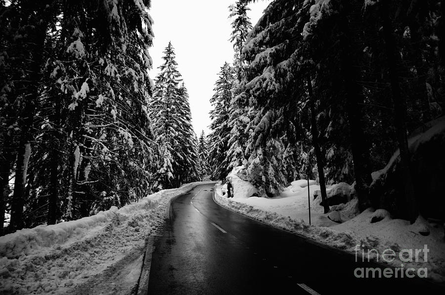 Winter road Photograph by Mats Silvan