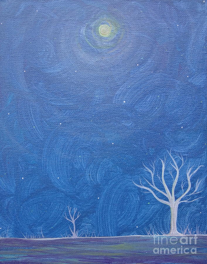 Winter Solitude 5 Painting by Jacqueline Athmann