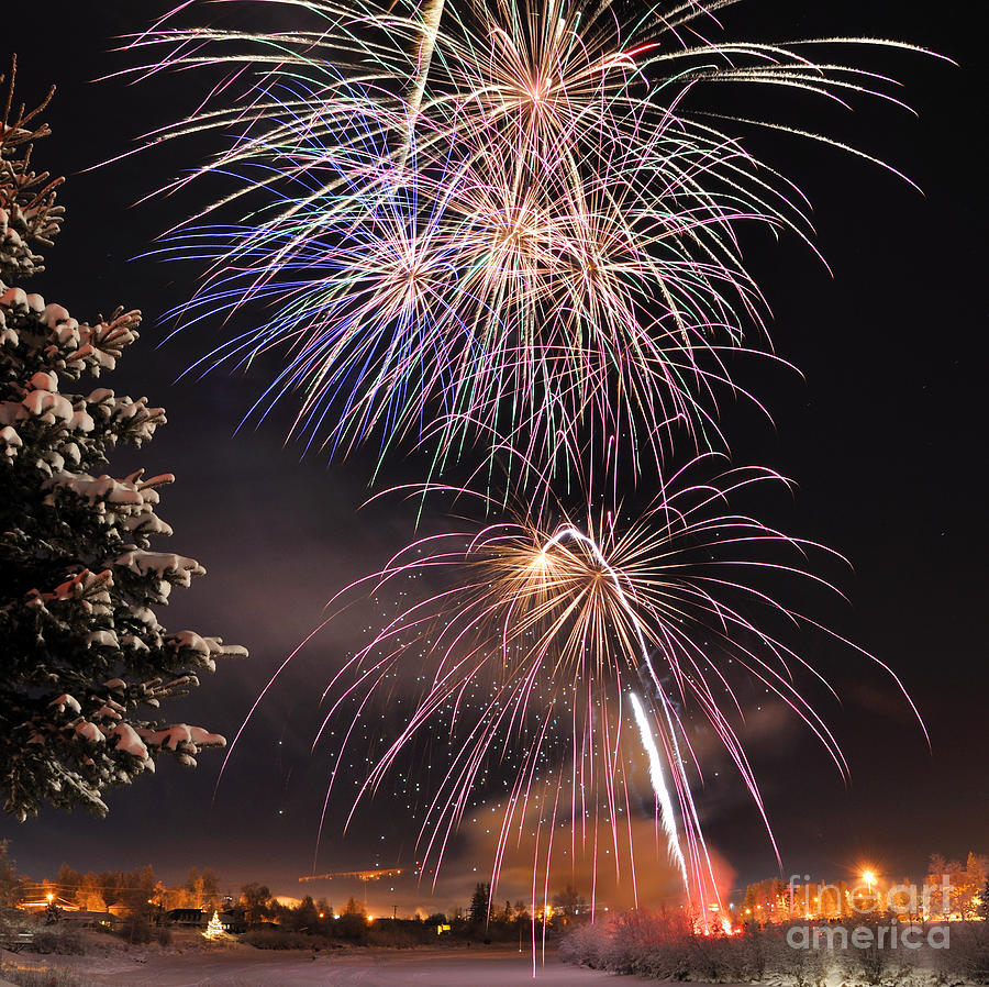 Winter Solstice Fireworks Photograph by Gary Whitton