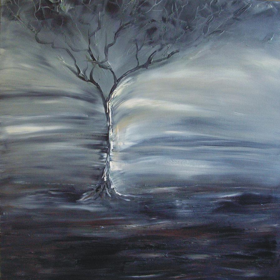 Winter Storm Painting by Lesley Anne Cornish