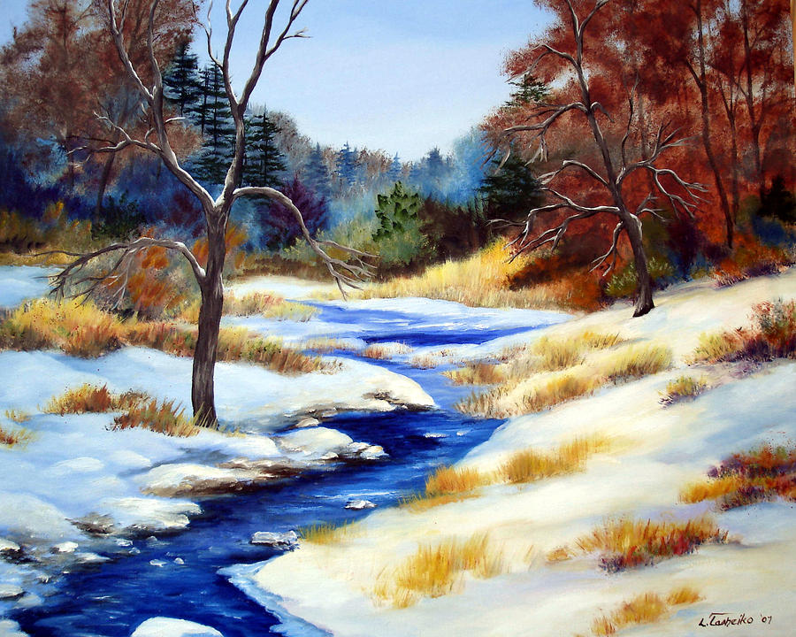 Winter Stream by Laura Tasheiko