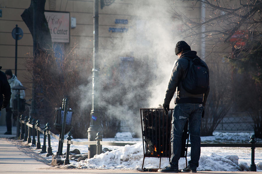 Winter Photograph - Winter Street by Jacek Nazim