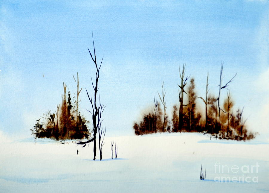 Winter Painting - Winter Study by Art Hill Studios